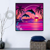 Delfin 5d Diy Diamond Painting Diamant Malerei Set MJ1737