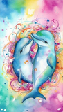 Delfin 5d Diy Diamond Painting Diamant Malerei Set MJ1742
