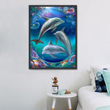 Delphin 5d Diy Diamond Painting Diamant Malerei Set MJ1744