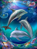 Delphin 5d Diy Diamond Painting Diamant Malerei Set MJ1744