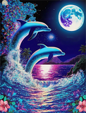 Delphin 5d Diy Diamond Painting Diamant Malerei Set MJ1745