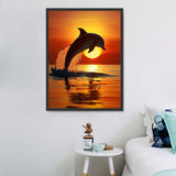 Delphin 5d Diy Diamond Painting Diamant Malerei Set MJ1748
