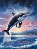 Delphin 5d Diy Diamond Painting Diamant Malerei Set MJ1752