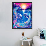 Delphin 5d Diy Diamond Painting Diamant Malerei Set MJ1758