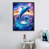 Delphin 5d Diy Diamond Painting Diamant Malerei Set MJ1760