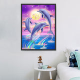Delphin 5d Diy Diamond Painting Diamant Malerei Set MJ1761