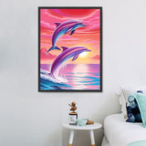 Delphin 5d Diy Diamond Painting Diamant Malerei Set MJ1765