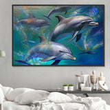 Delphin 5d Diy Diamond Painting Diamant Malerei Set MJ1766