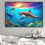 Delphin 5d Diy Diamond Painting Diamant Malerei Set MJ1767