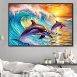 Delphin 5d Diy Diamond Painting Diamant Malerei Set MJ1769