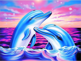 Delphin 5d Diy Diamond Painting Diamant Malerei Set MJ1770