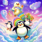 Pinguin 5d Diy Diamond Painting Diamant Malerei Set MJ1884