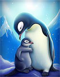 Pinguin 5d Diy Diamond Painting Diamant Malerei Set MJ1892