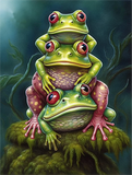 Frosch 5d Diy Diamond Painting Diamant Malerei Set MJ1936