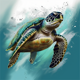 Schildkröte 5d Diy Diamond Painting Diamant Malerei Set MJ1973