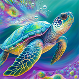 Schildkröte 5d Diy Diamond Painting Diamant Malerei Set MJ1975