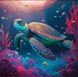 Schildkröte 5d Diy Diamond Painting Diamant Malerei Set MJ1980