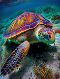 Schildkröte 5d Diy Diamond Painting Diamant Malerei Set MJ1985