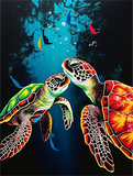 Schildkröte 5d Diy Diamond Painting Diamant Malerei Set MJ1986