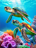 Schildkröte 5d Diy Diamond Painting Diamant Malerei Set MJ1991