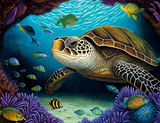 Schildkröte 5d Diy Diamond Painting Diamant Malerei Set MJ1994