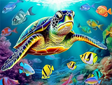 Schildkröte 5d Diy Diamond Painting Diamant Malerei Set MJ1996
