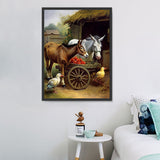 Esel 5d Diy Diamond Painting Diamant Malerei Set MJ2023