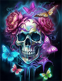 Schädel 5d Diy Diamond Painting Diamant Malerei Set MJ2066