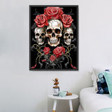 Schädel 5d Diy Diamond Painting Diamant Malerei Set MJ2074