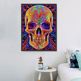 Schädel 5d Diy Diamond Painting Diamant Malerei Set MJ2076
