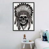 Schädel 5d Diy Diamond Painting Diamant Malerei Set MJ2079