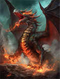 Drachen 5d Diy Diamond Painting Diamant Malerei Set MJ2109