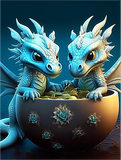 Drachen 5d Diy Diamond Painting Diamant Malerei Set MJ2117