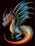 Drachen 5d Diy Diamond Painting Diamant Malerei Set MJ2126