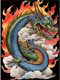 Drachen 5d Diy Diamond Painting Diamant Malerei Set MJ2127