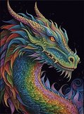 Drachen 5d Diy Diamond Painting Diamant Malerei Set MJ2129