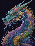 Drachen 5d Diy Diamond Painting Diamant Malerei Set MJ2130