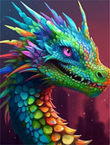 Drachen 5d Diy Diamond Painting Diamant Malerei Set MJ2131