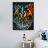 Drachen 5d Diy Diamond Painting Diamant Malerei Set MJ2144