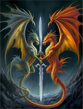 Drachen 5d Diy Diamond Painting Diamant Malerei Set MJ2144