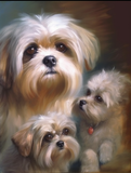 Hund 5d Diy Diamond Painting Diamant Malerei Set MJ9065