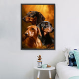 Hund 5d Diy Diamond Painting Diamant Malerei Set MJ9066
