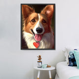 Hund 5d Diy Diamond Painting Diamant Malerei Set MJ9078