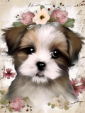 Hund 5d Diy Diamond Painting Diamant Malerei Set MJ9162