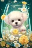 Hund 5d Diy Diamond Painting Diamant Malerei Set MJ9163