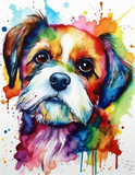 Hund 5d Diy Diamond Painting Diamant Malerei Set MJ9165