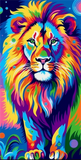 Löwe 5d Diy Diamond Painting Diamant Malerei Set MJ9190