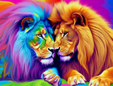 Löwe 5d Diy Diamond Painting Diamant Malerei Set MJ9199