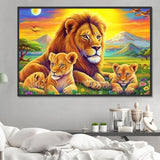 Löwe 5d Diy Diamond Painting Diamant Malerei Set MJ9202