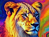Löwe 5d Diy Diamond Painting Diamant Malerei Set MJ9205
